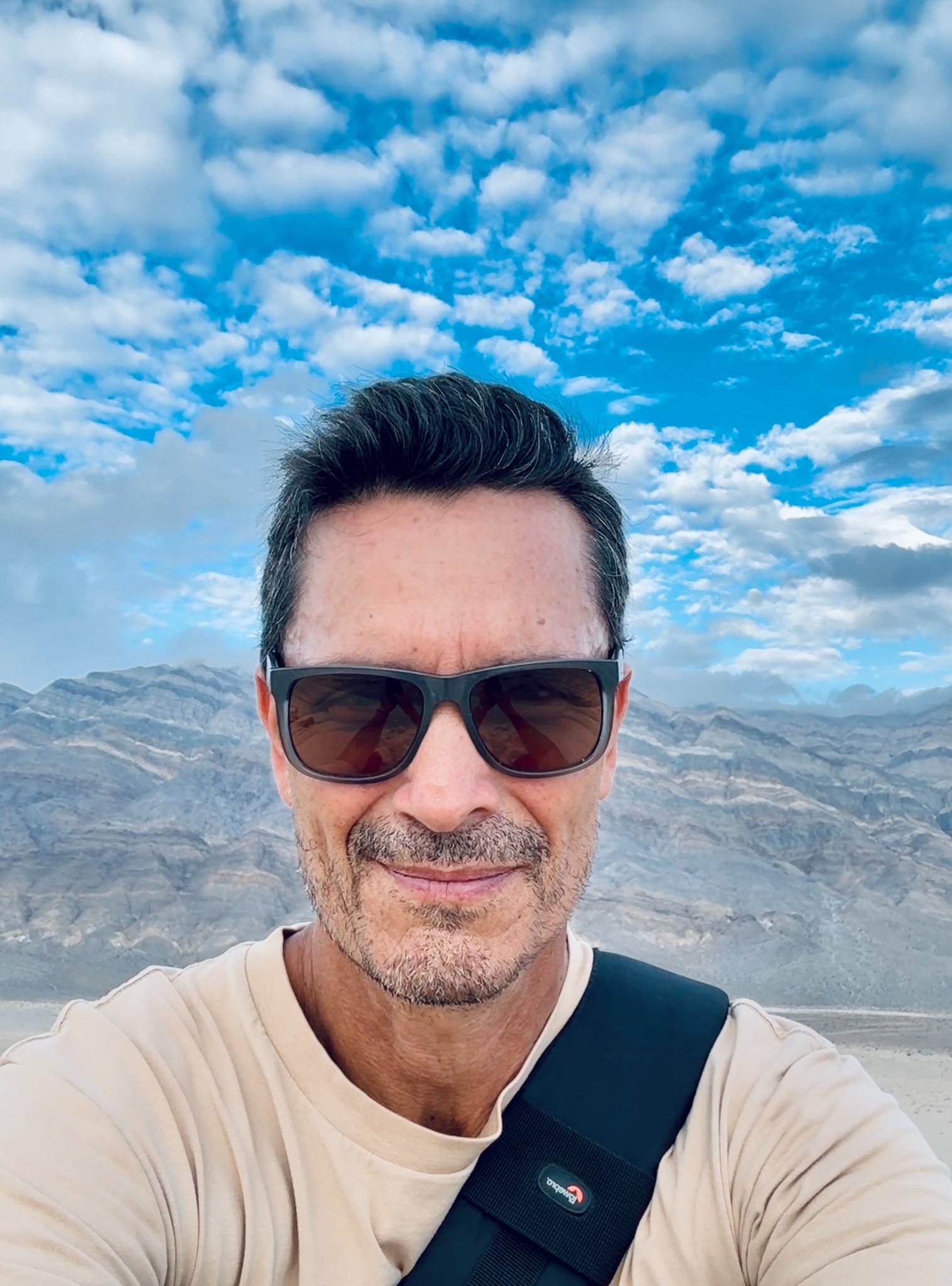Juan Turcios in the California desert